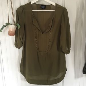 Blouse with stud detailing